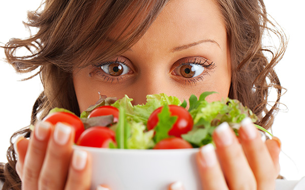 Student preparing a healthy meal