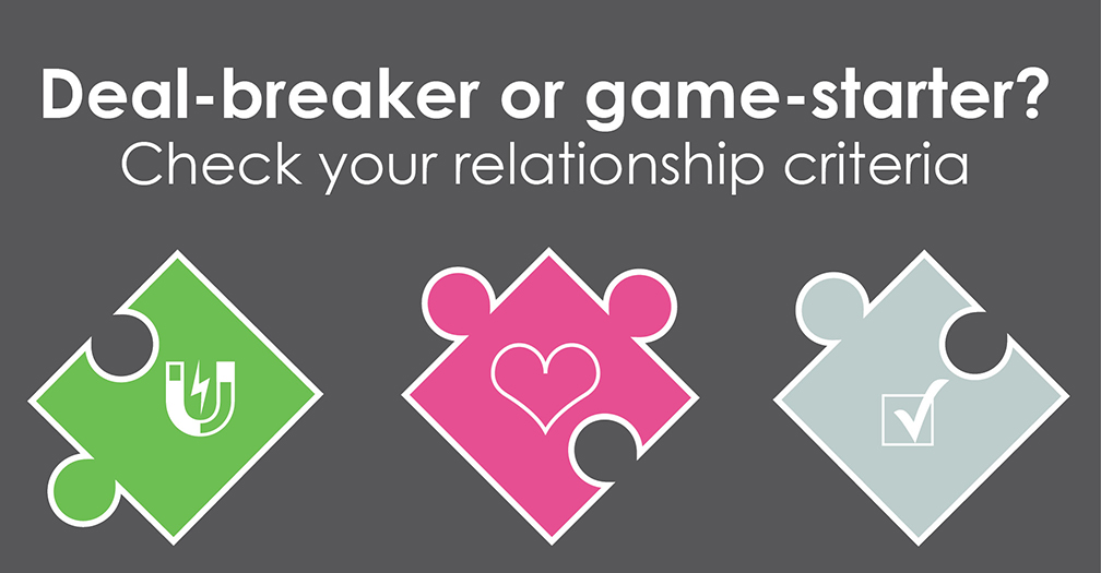 Deal-breaker or game-starter?: Check your relationship criteria