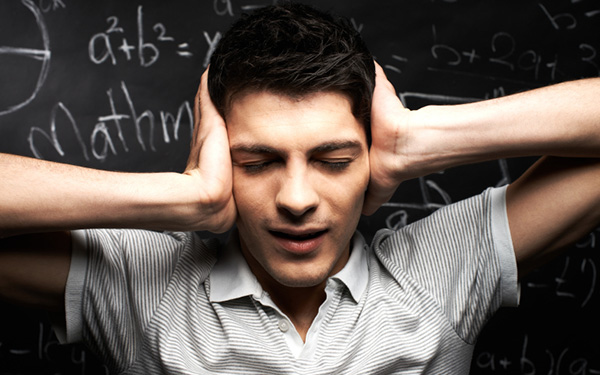 A student with anxiety