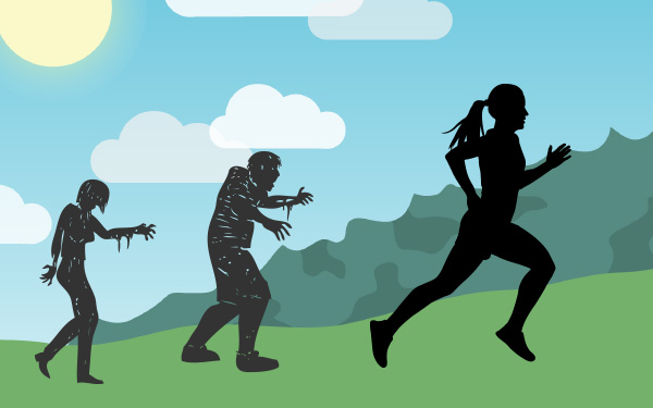 Illustration of a runner