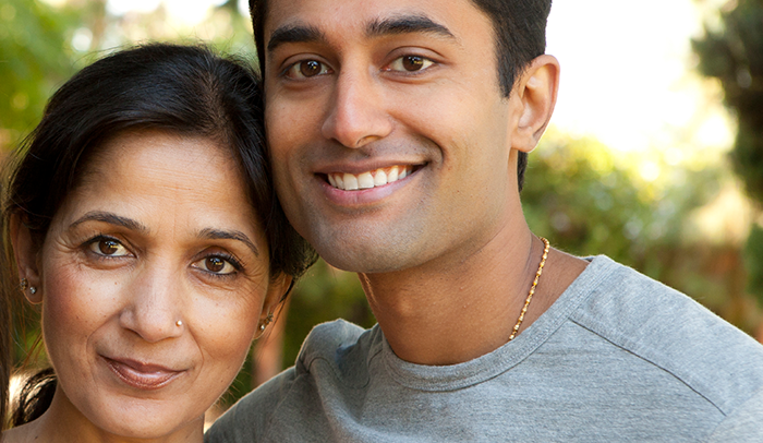 Student with their parent