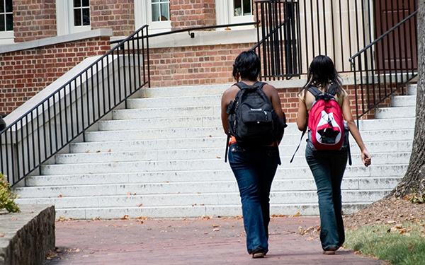 Two friends supporting each other