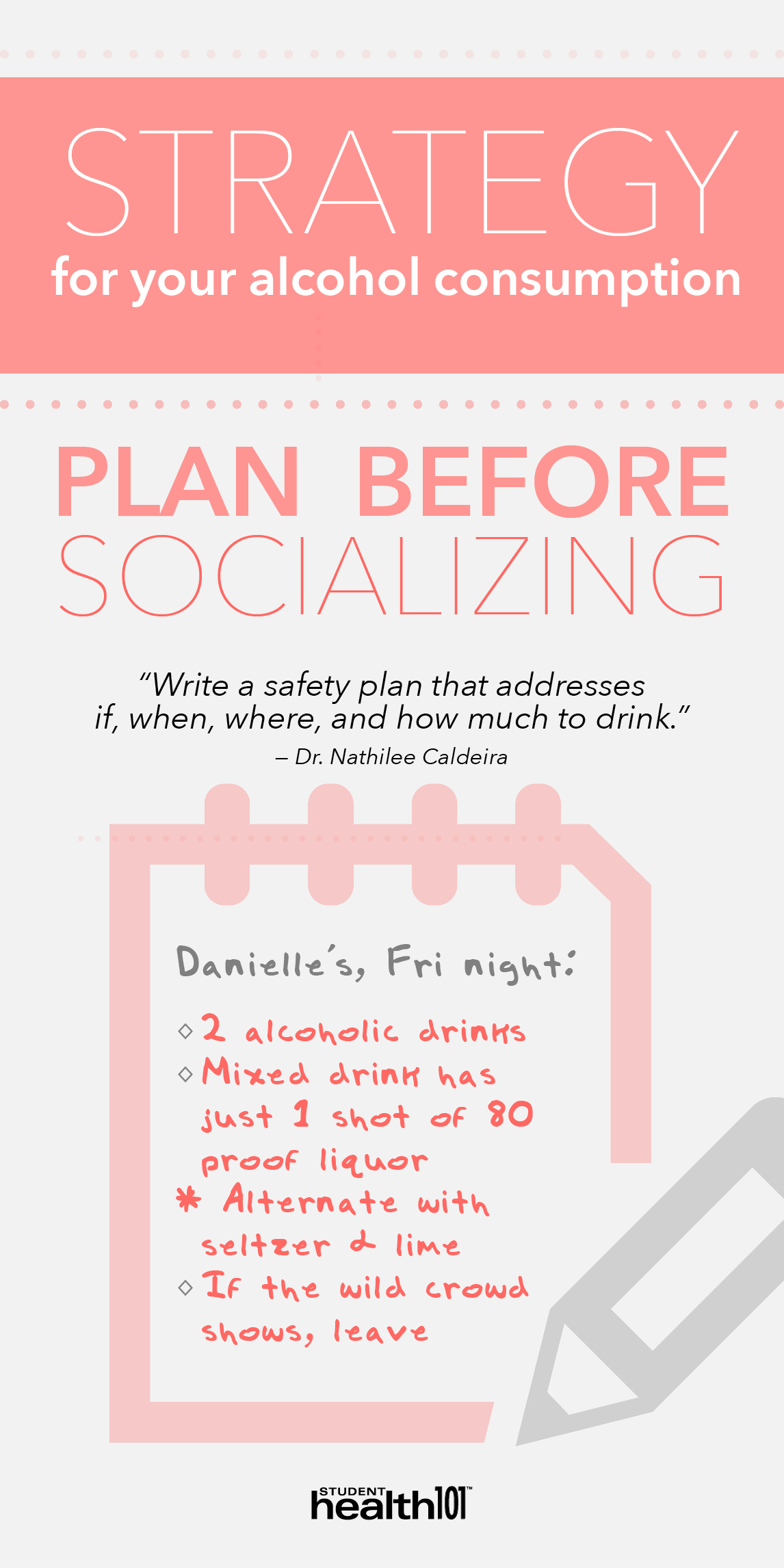 Plan before socializing
