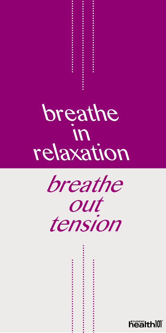 breathe in relaxation, breathe out tension